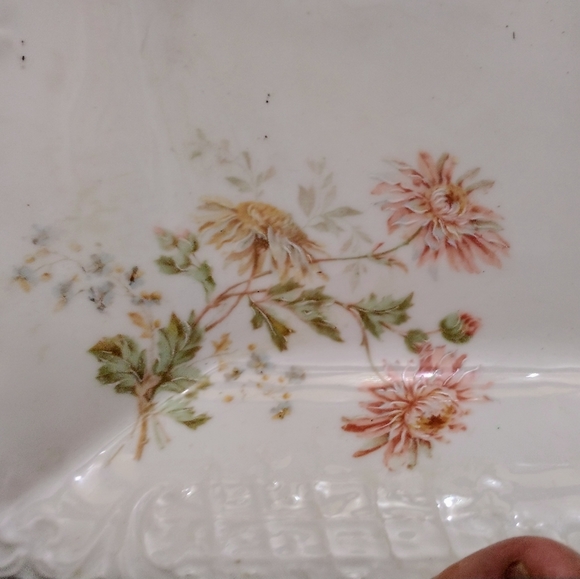 Vintage German Carl Tielsch Square Bowl